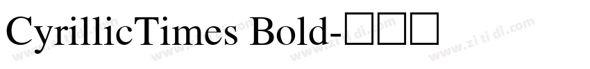 CyrillicTimes Bold字体转换